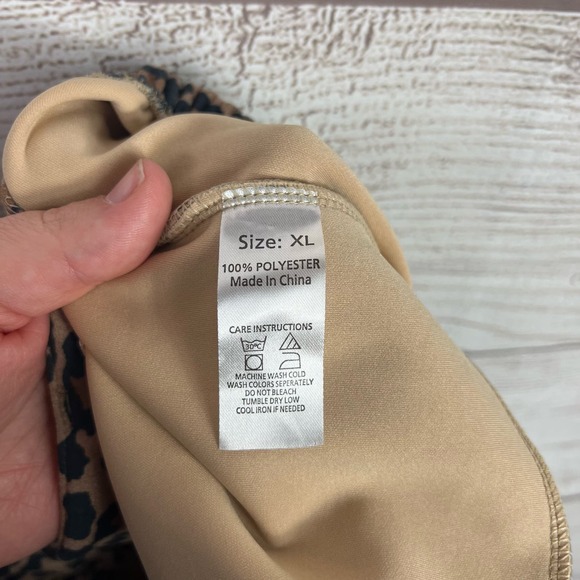 Crazy Train Women's Cheetah Printed Boho Fringe Shorts Size XL - Picture 7 of 7